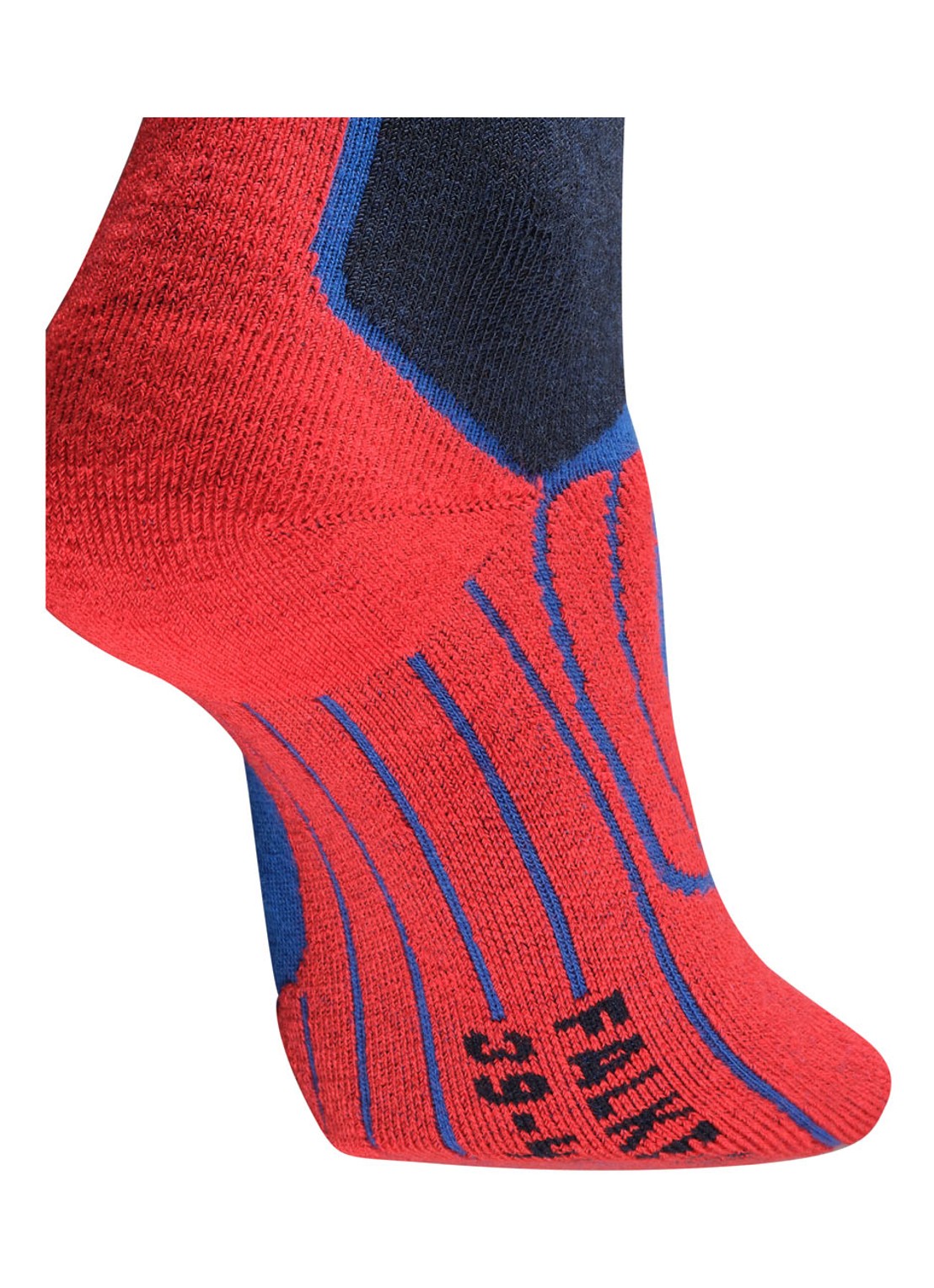 Falke SK2 skisokken in wolblend - detail 3 donkerblauw