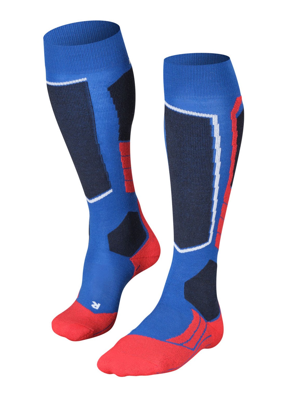 Falke SK2 skisokken in wolblend - voorkant 6 donkerblauw