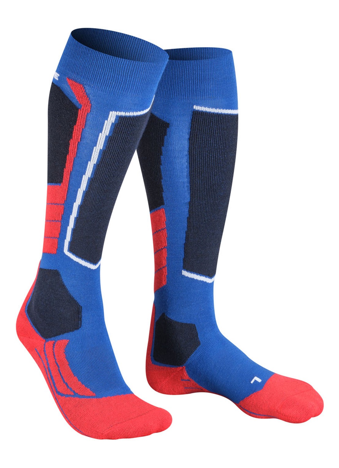 Falke SK2 skisokken in wolblend - voorkant 7 donkerblauw