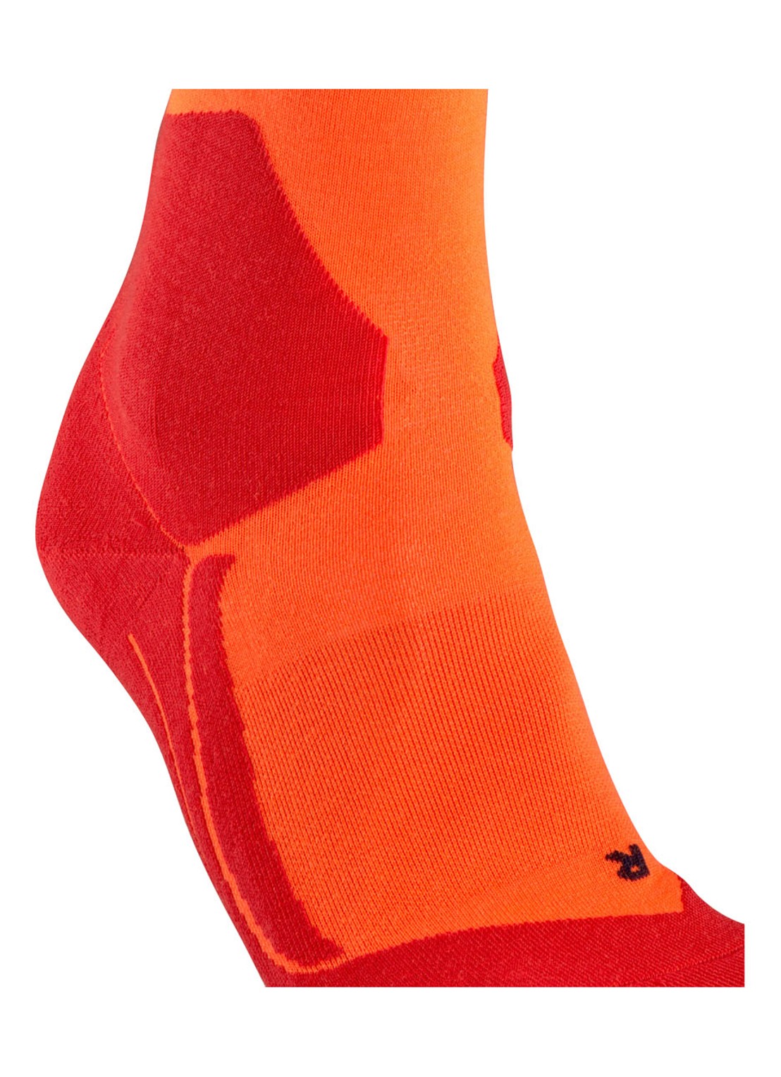 Falke SK4 skisokken in wolblend - detail 3 orange