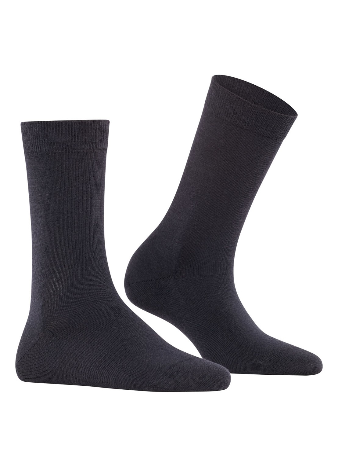 Falke Sofmerino sokken - voorkant 2 donkerblauw