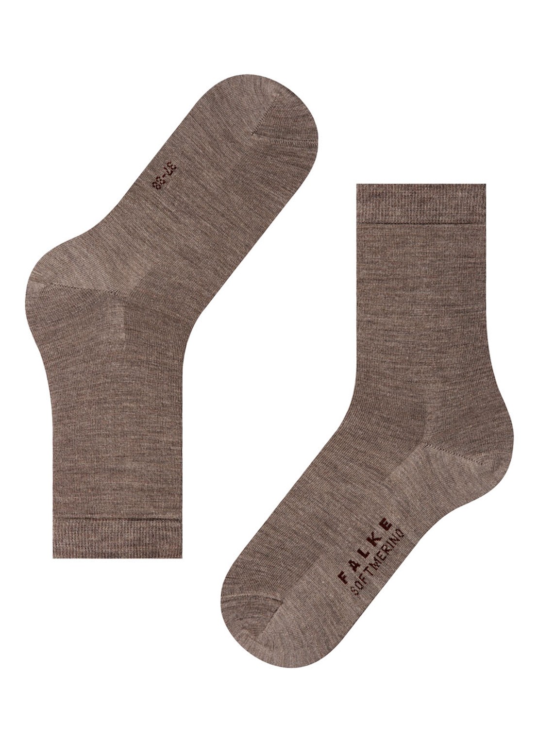 Falke Sofmerino sokken - detail 4 grijs