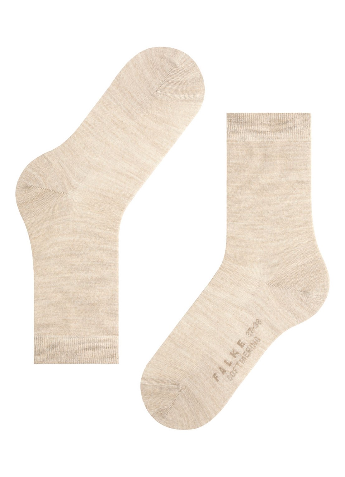 Falke Sofmerino sokken - detail 4 beige
