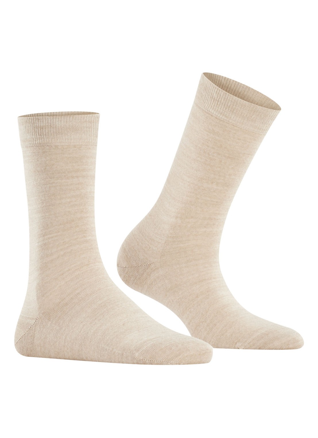 Falke Sofmerino sokken - voorkant 2 beige