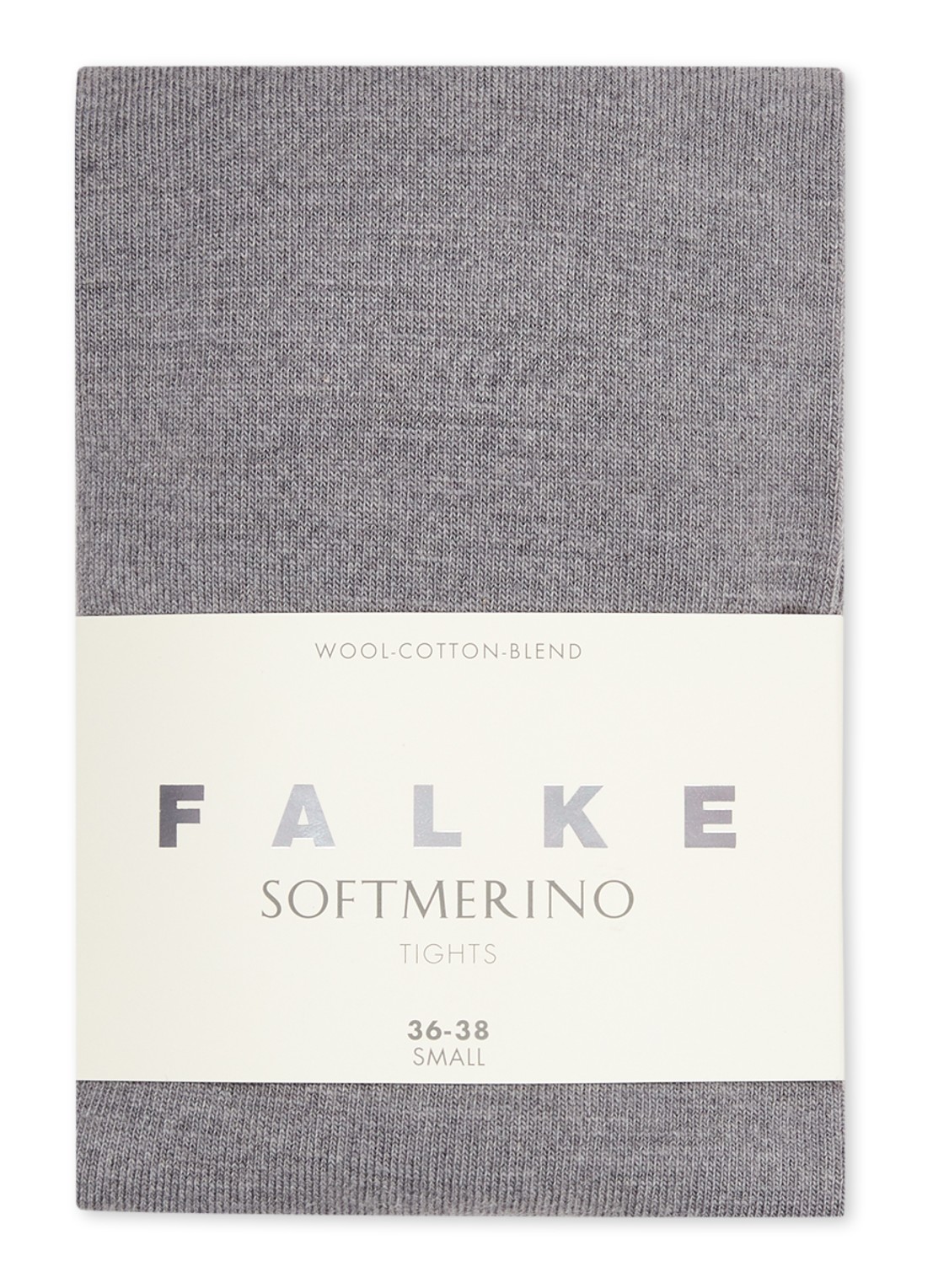 Falke Soft Merino maillot in wolblend - voorkant 3 grijsmele