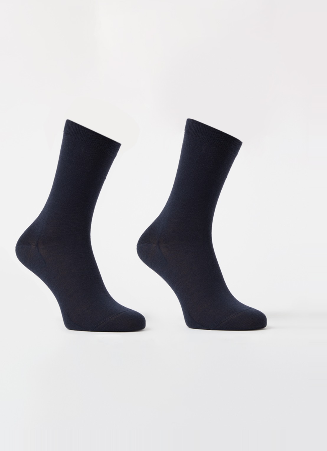 Falke Soft Merino sokken in wolblend in 2-pack  - voorkant aubergine