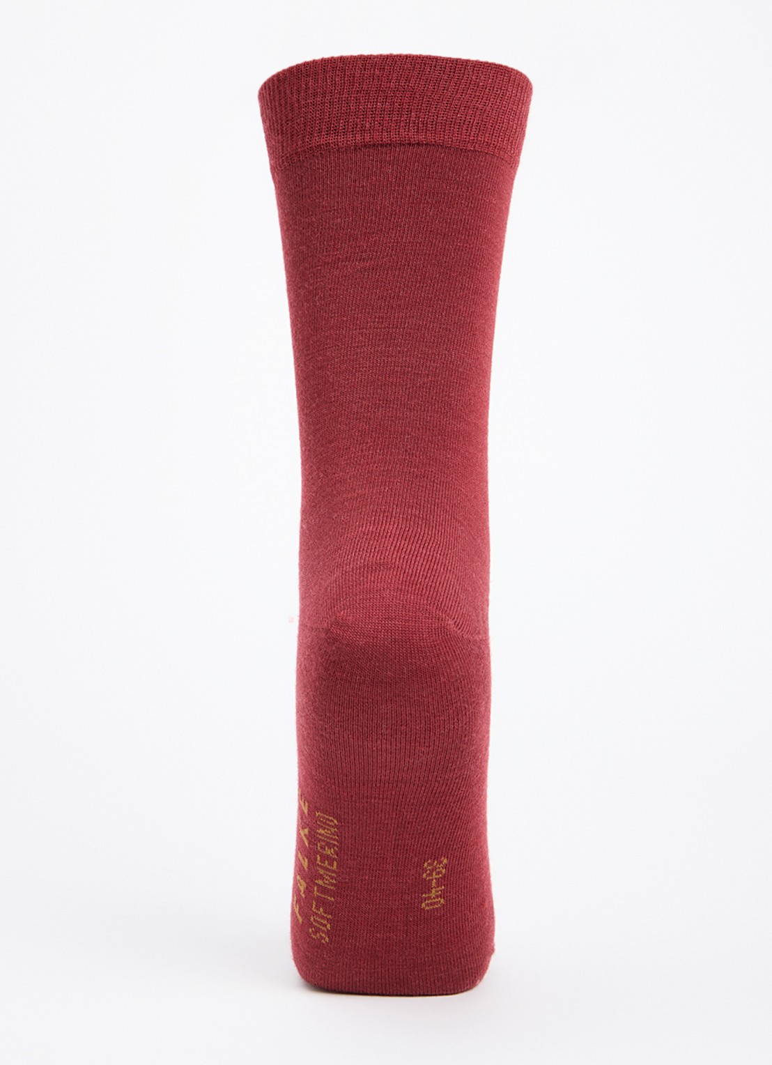 Falke Softmerino sokken in scheerwolblend - voorkant 3 steenrood