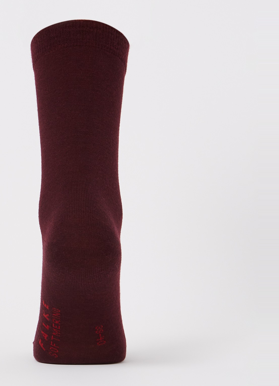 Falke Softmerino sokken in scheerwolblend - voorkant 3 aubergine