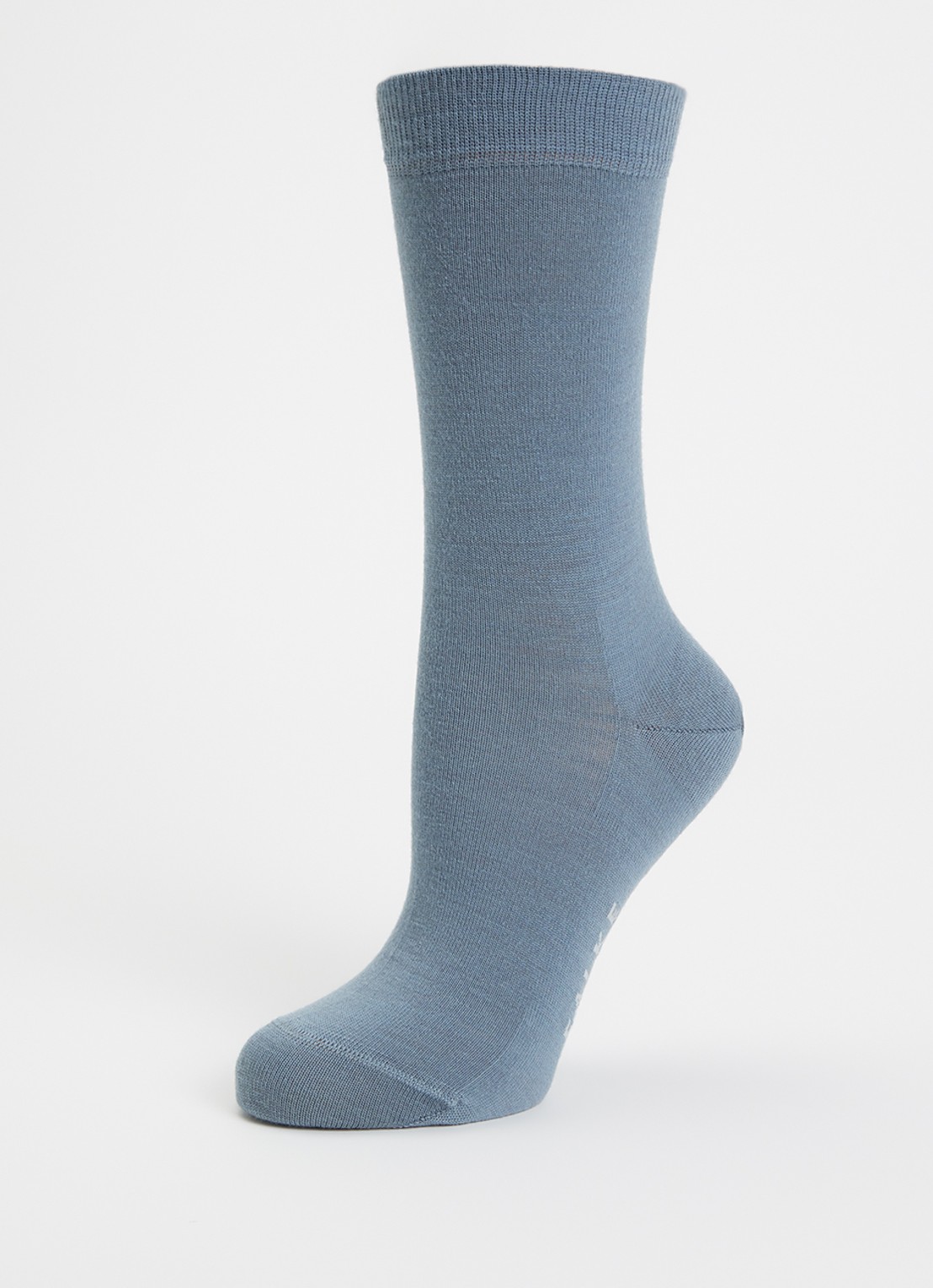 Falke Softmerino sokken in wolblend - detail blauwgrijs