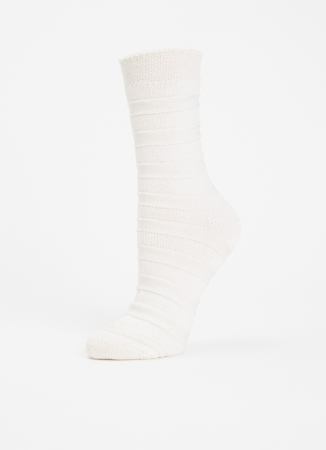 Falke Sparkle Stripes sokken in wolblend  - detail 3 gebroken wit