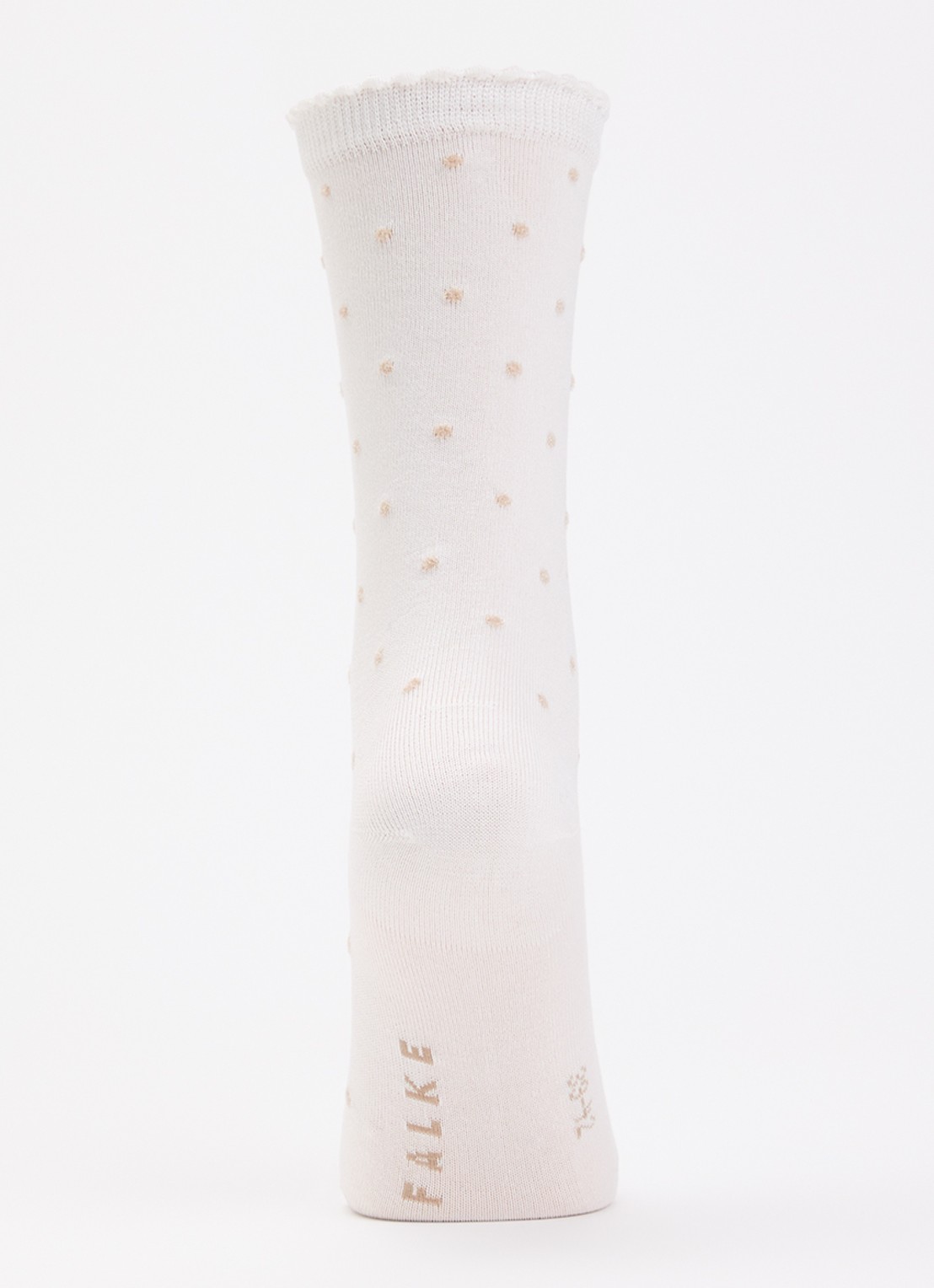 Falke Spike Dot sokken met stippenprint - voorkant 3 wit