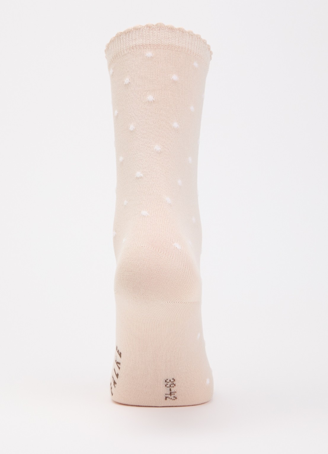 Falke Spike Dot sokken met stippenprint - voorkant 3 beige
