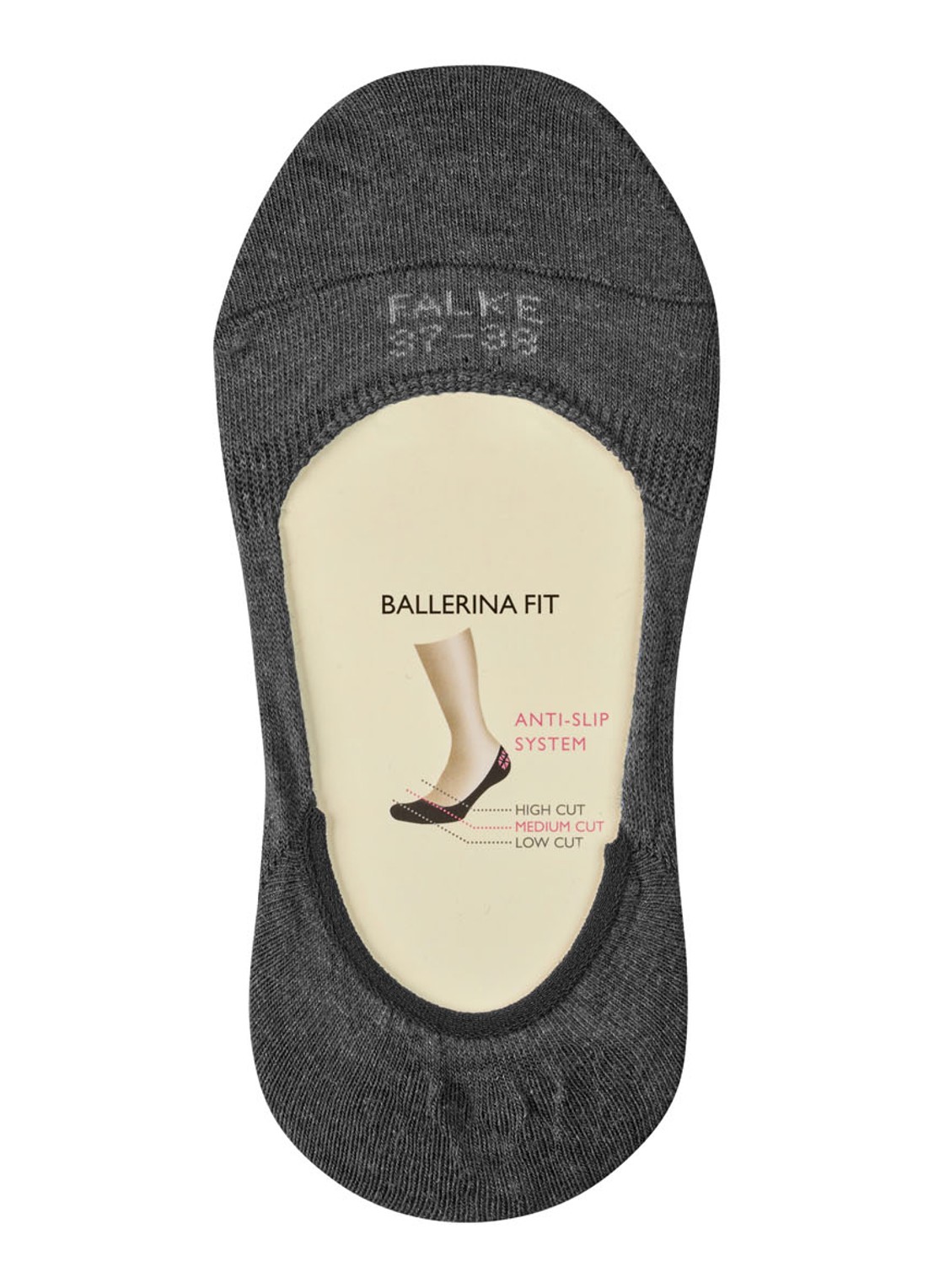 Falke Step sneakersokken met anti-slip - detail 5 donkergrijs