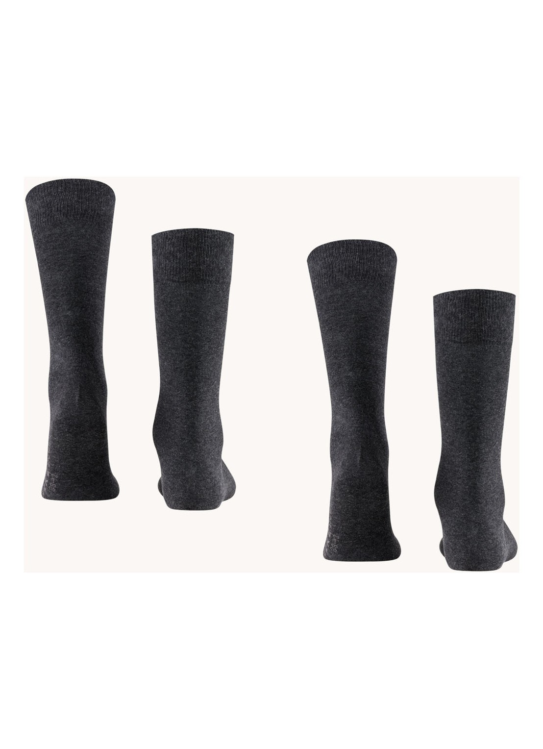 Falke Swing sokken in 2-pack - detail antraciet