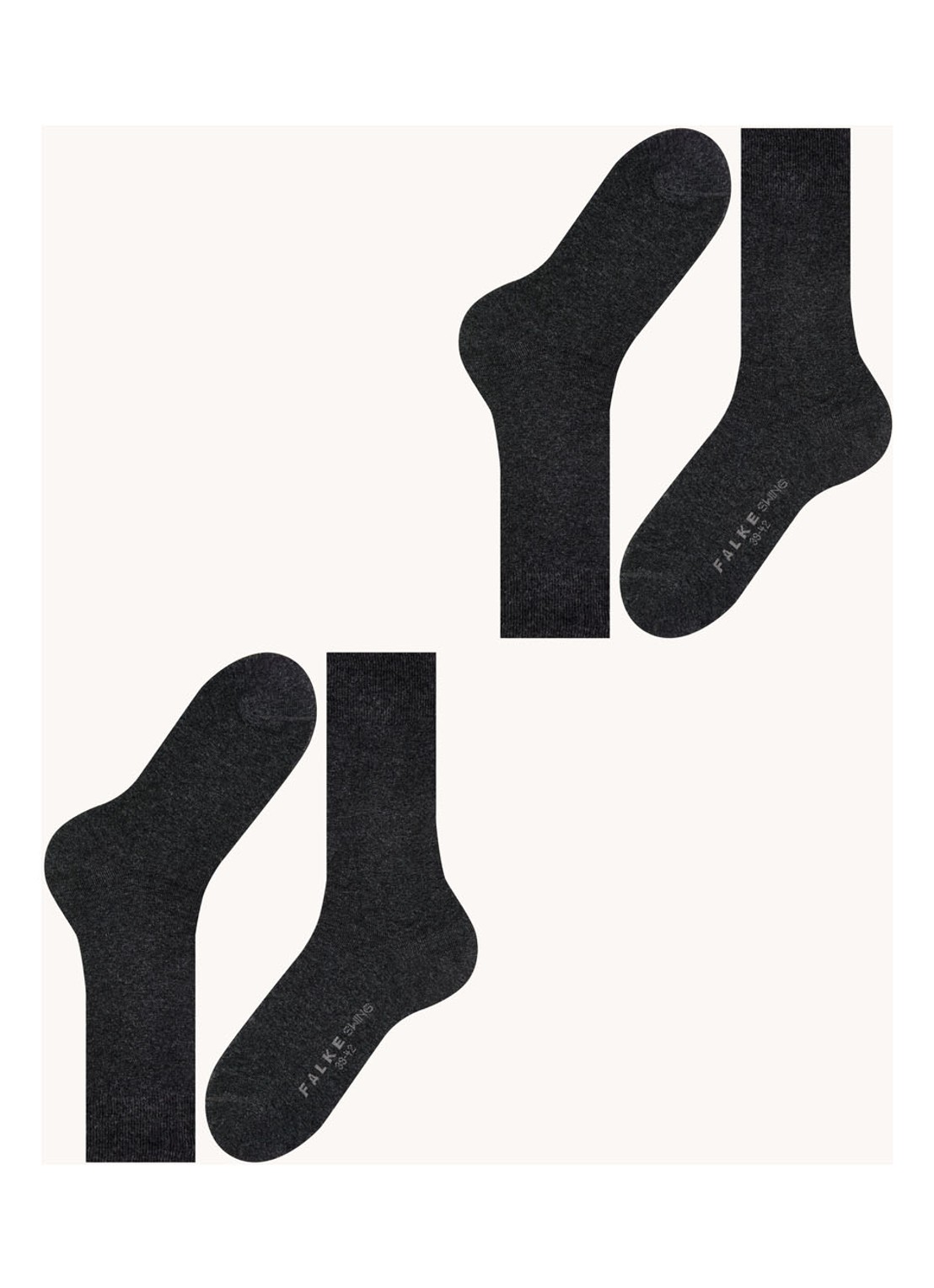 Falke Swing sokken in 2-pack - detail 2 antraciet