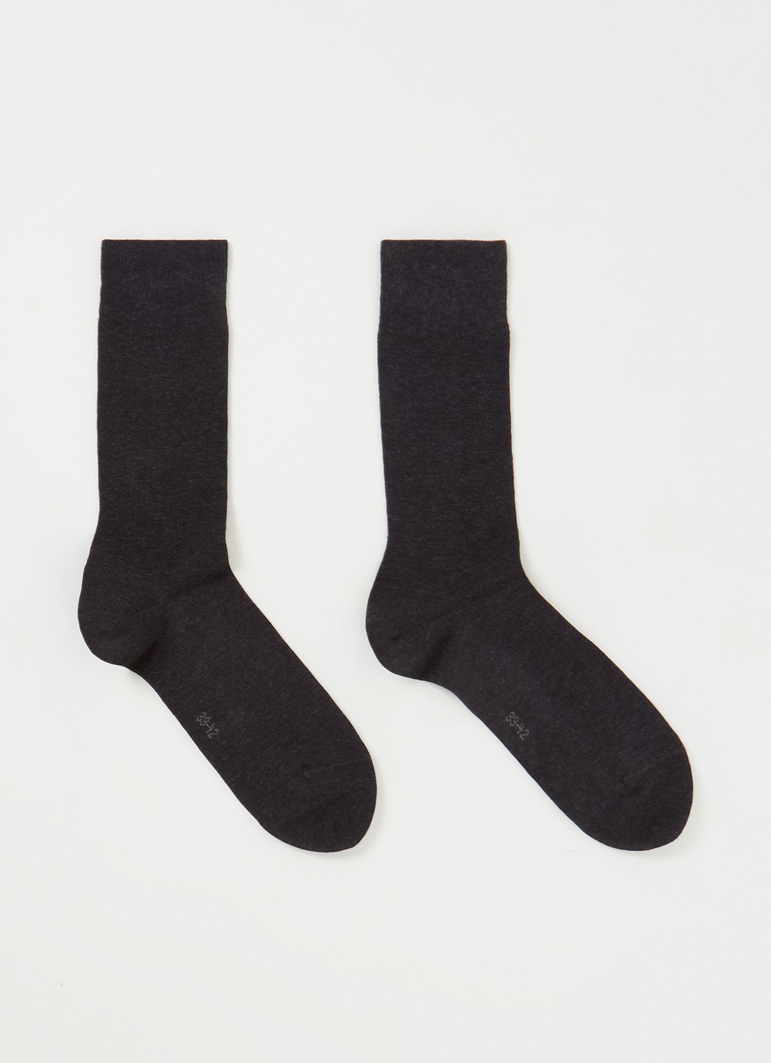 Falke Swing sokken in 2-pack - voorkant 5 antraciet