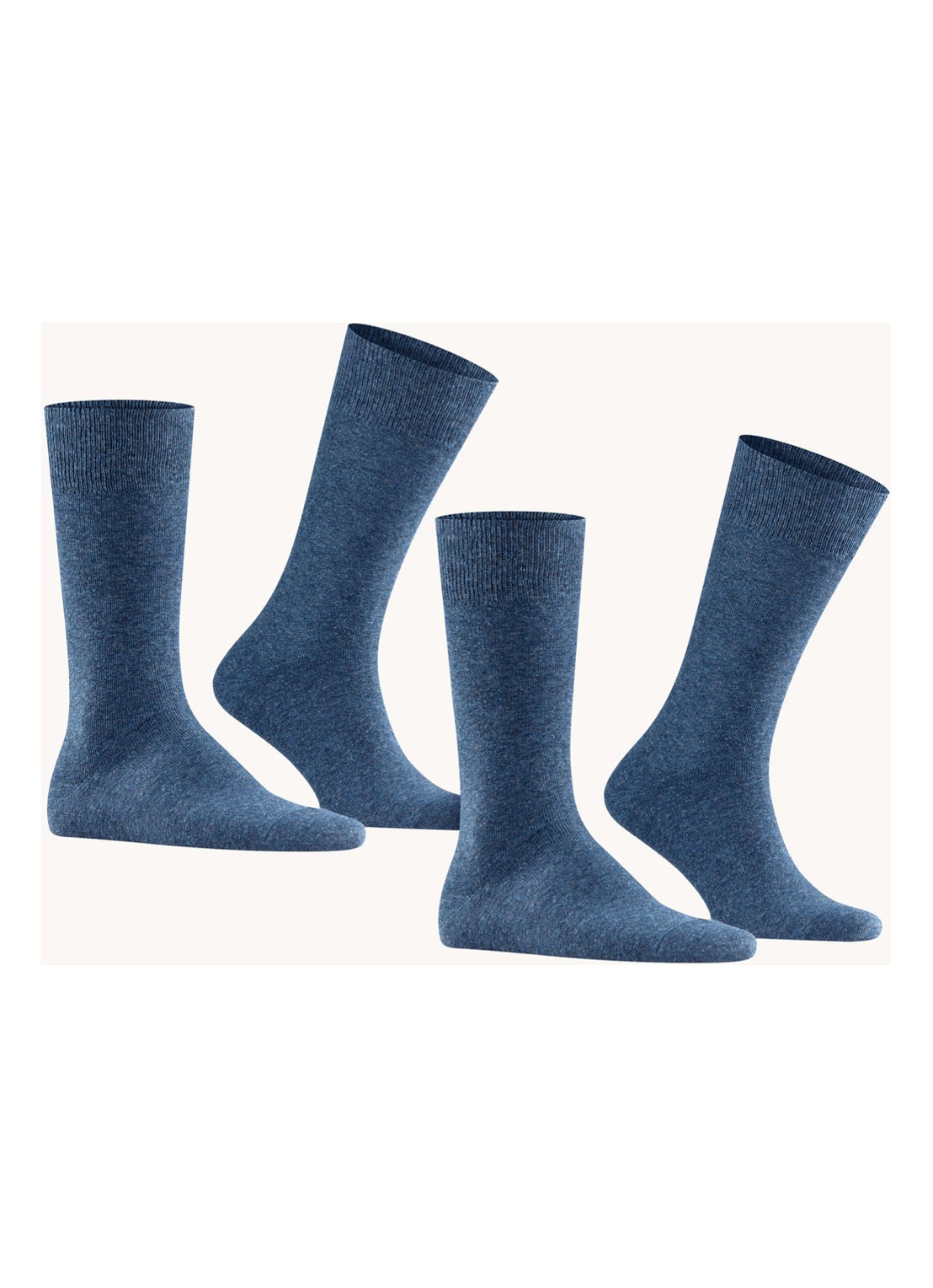 Falke Swing sokken in 2-pack - voorkant 2 blauw