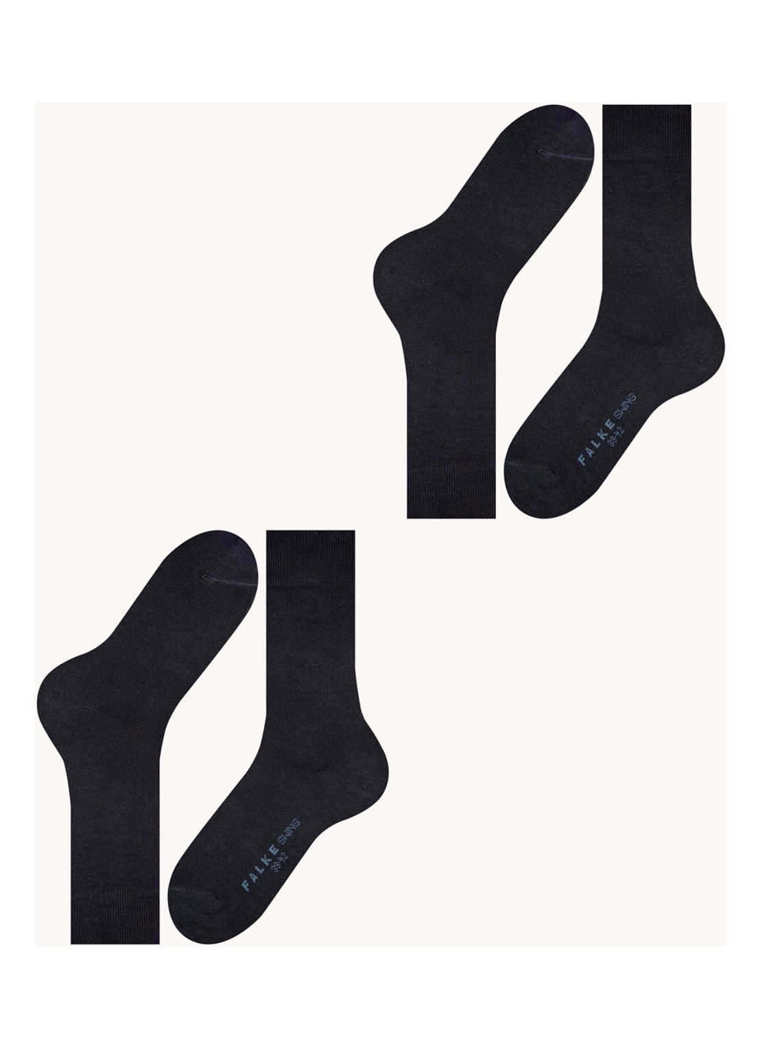 Falke Swing sokken in 2-pack - detail 4 donkerblauw