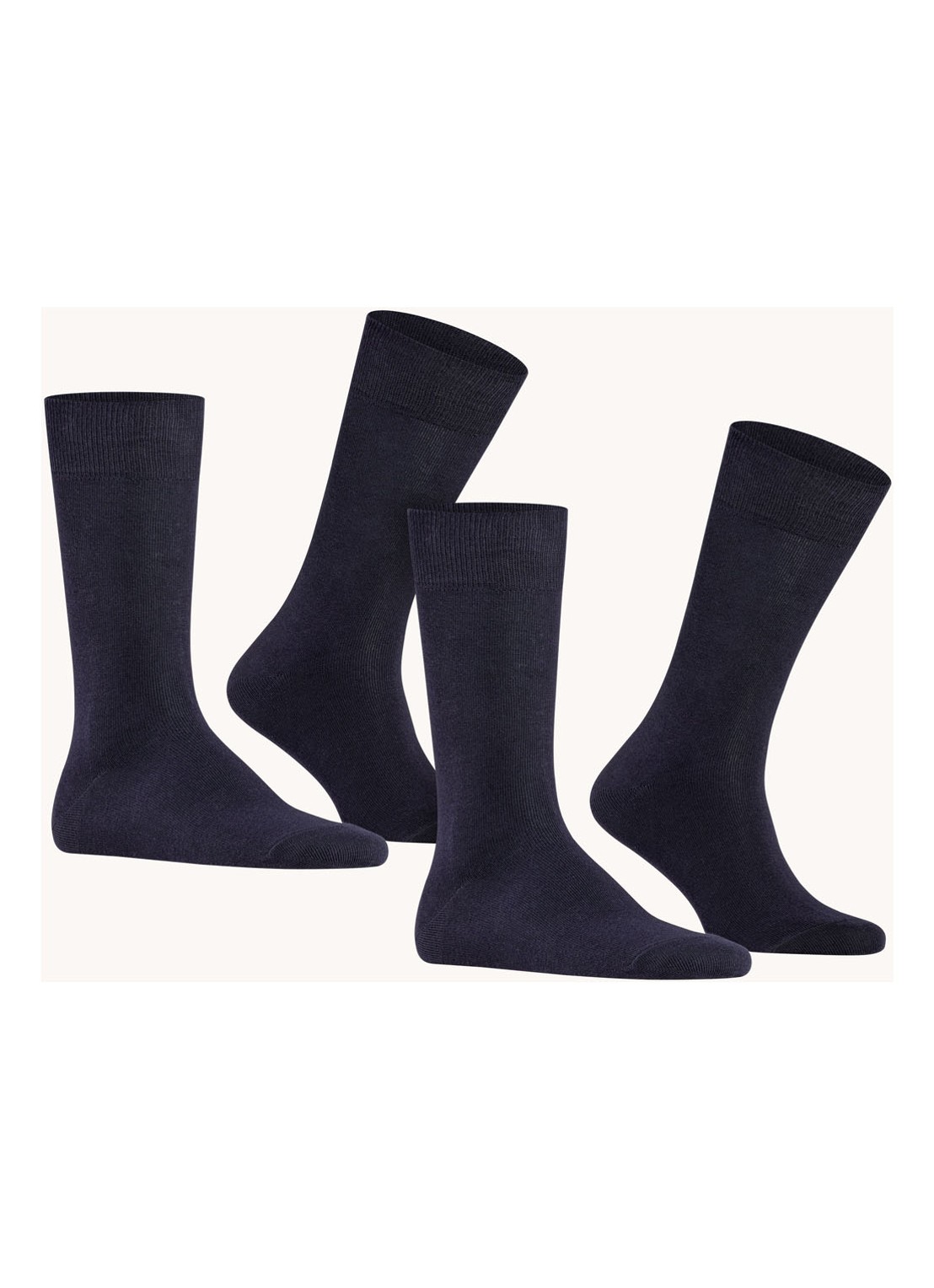 Falke Swing sokken in 2-pack - voorkant 2 donkerblauw
