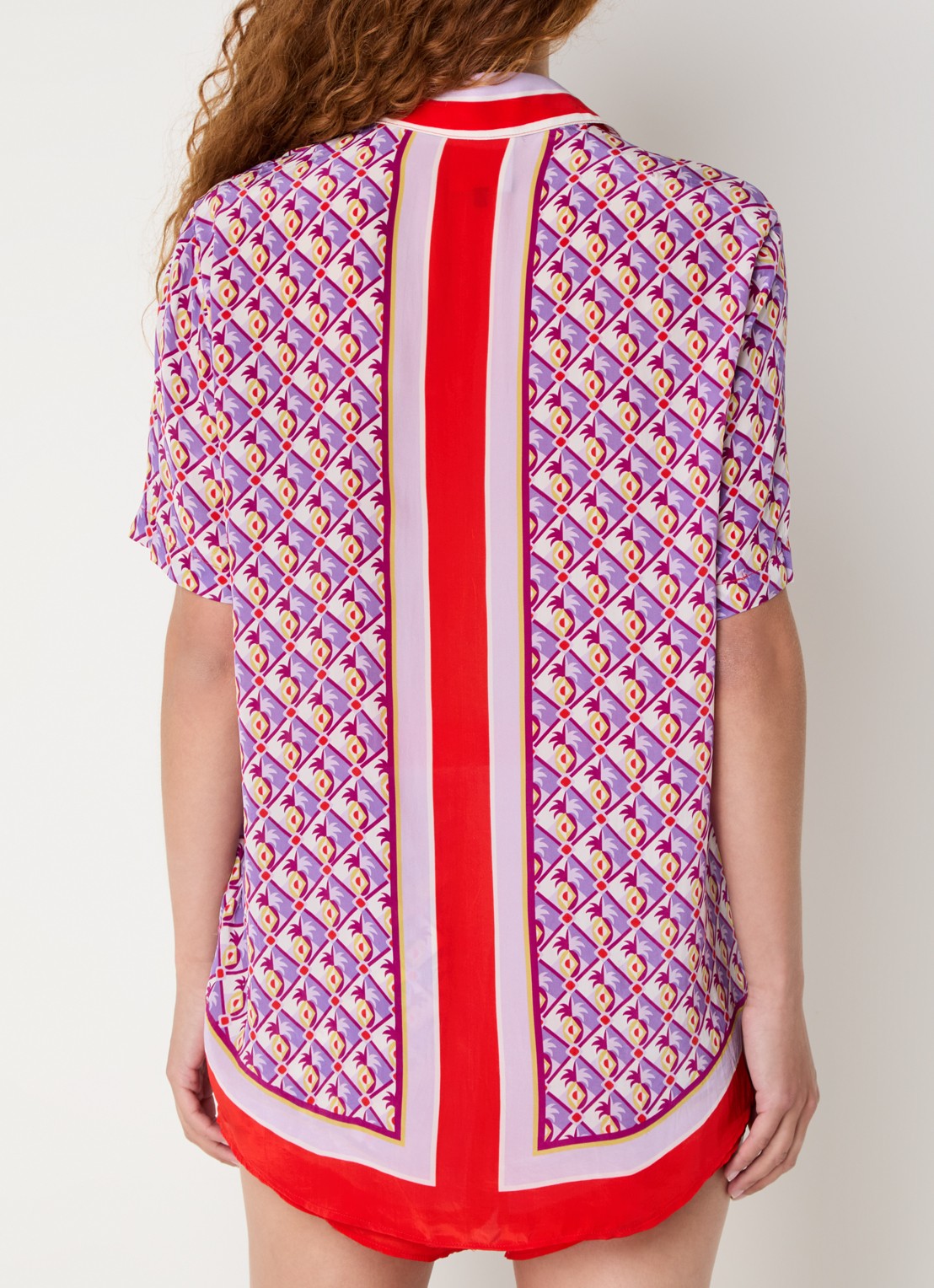 Farm Rio Blouse met print - achterkant 4 rood