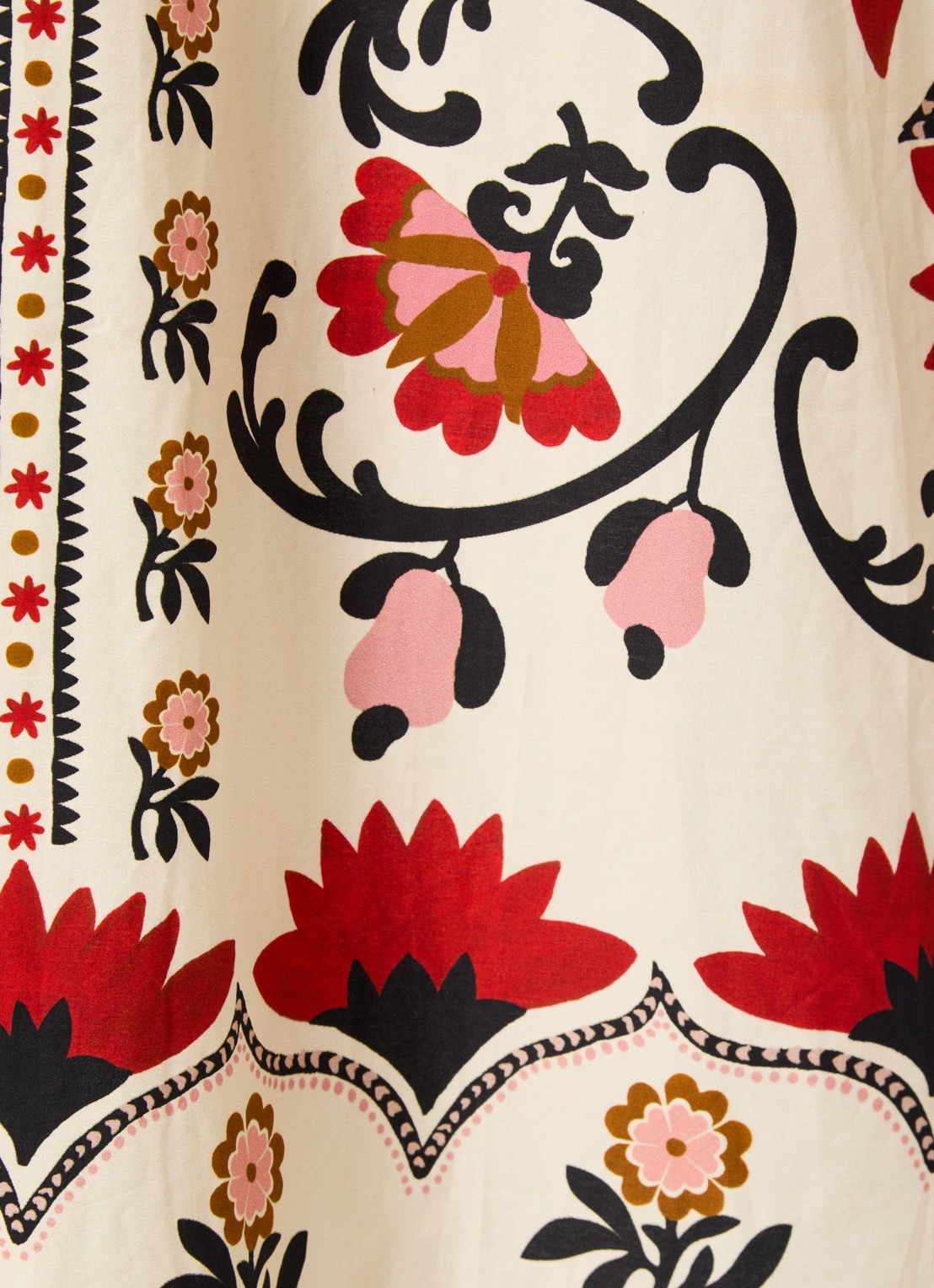 Farm Rio Cashew Mandala midi jurk met bloemenprint - detail 3 creme