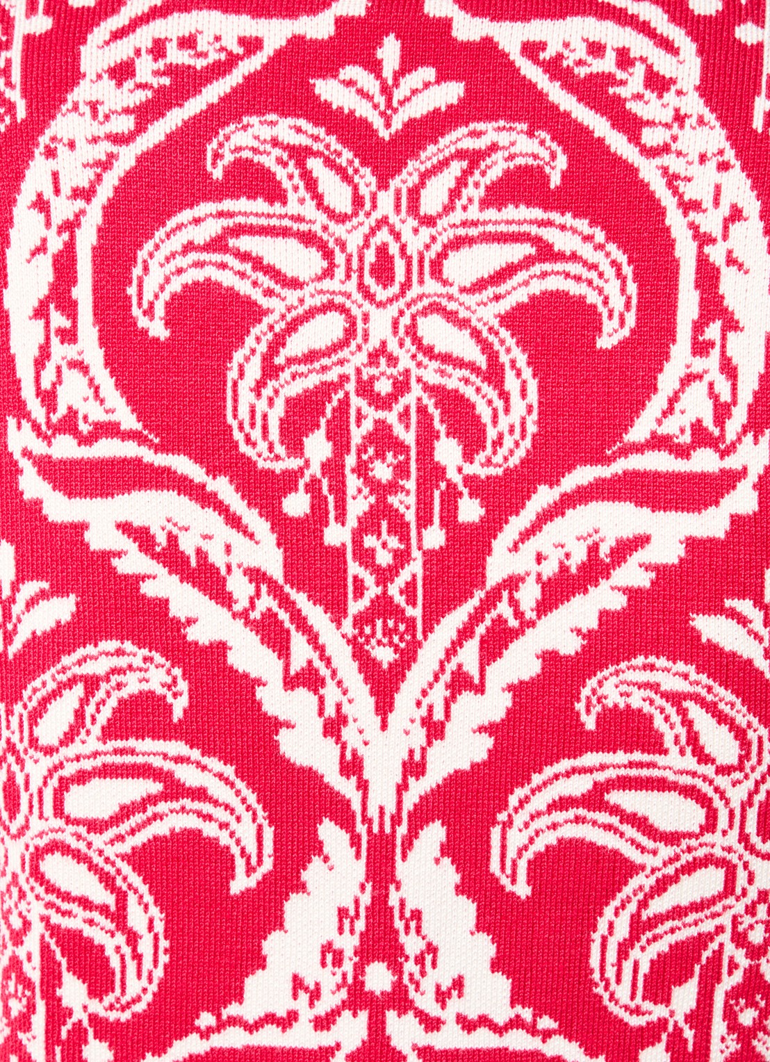 Farm Rio Fijngebreid cropped vest met print - detail 5 rood