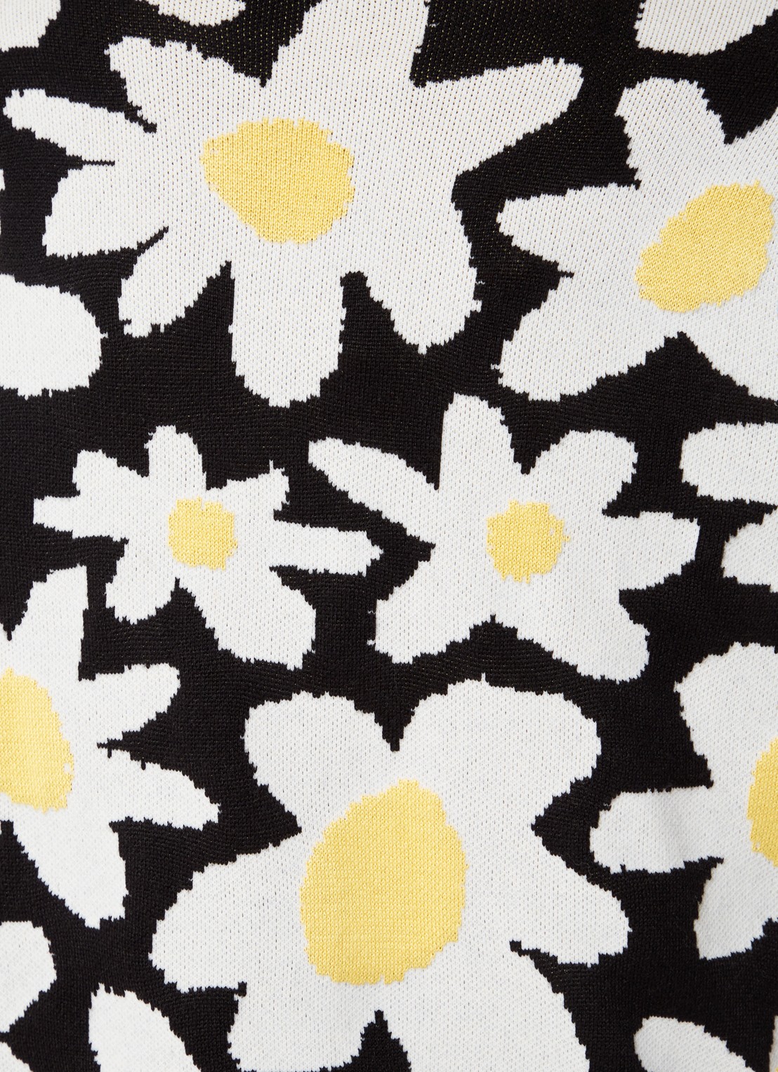 Farm Rio Fijngebreid vest met bloemenprint - detail 2 abrikoos