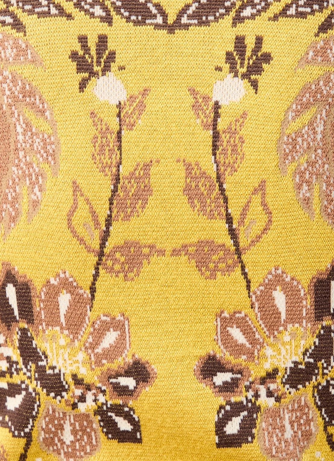 Farm Rio Fijngebreid vest met print - detail 3 geel