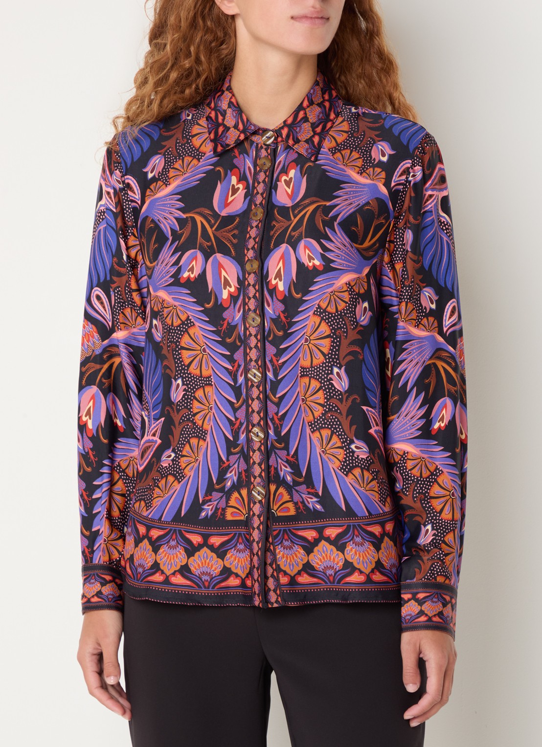 Farm Rio Forest blouse met print - detail 4 paars