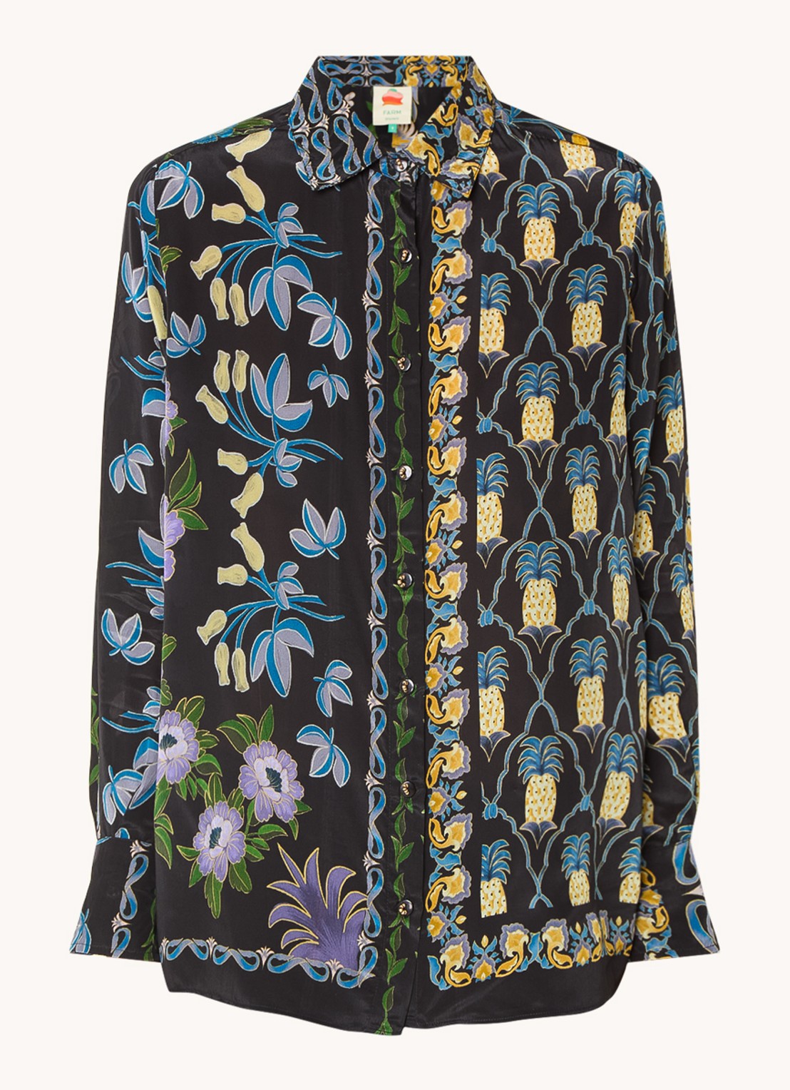 Farm Rio Garden blouse met print - voorkant zwart