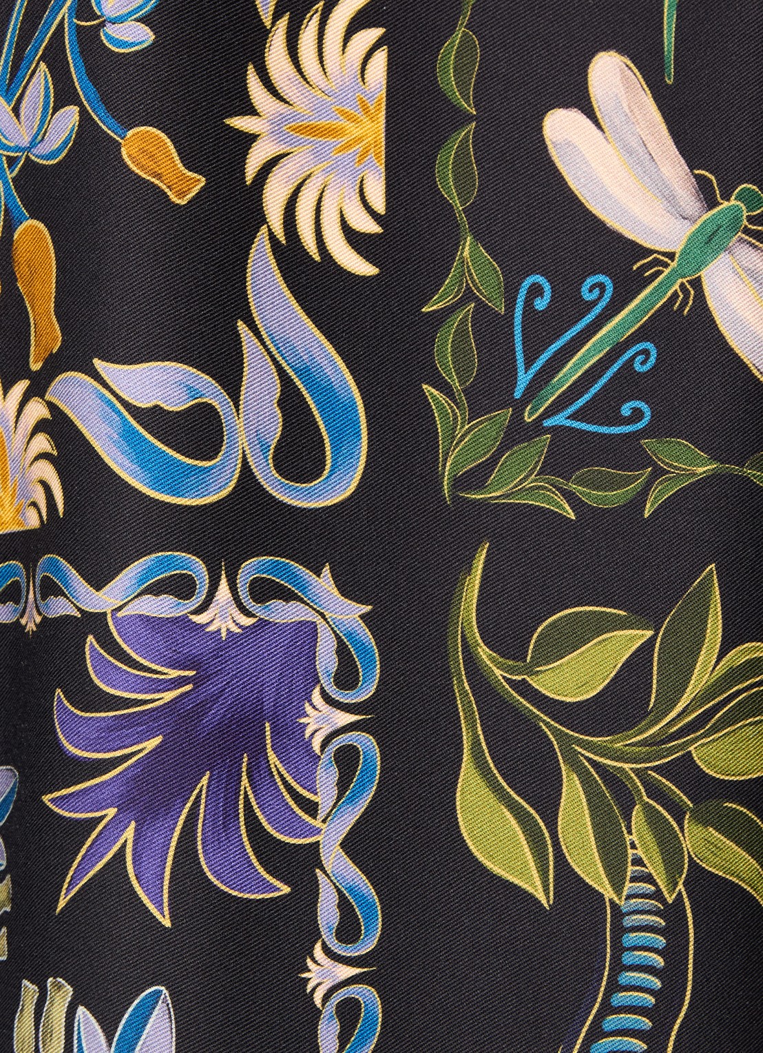 Farm Rio Garden mini blousejurk met bloemenprint - detail 3 zwart