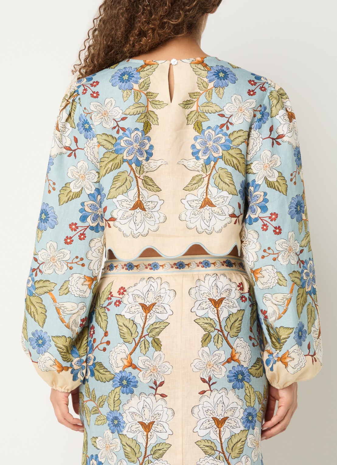 Farm Rio Garden tuniek met print - achterkant 2 vanillegeel