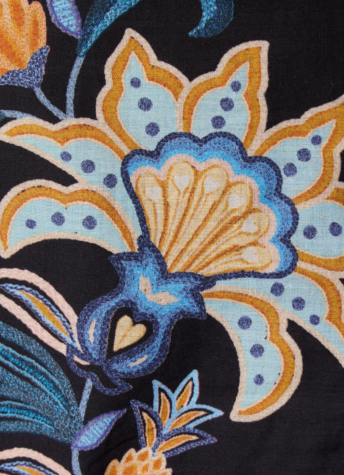 Farm Rio Gelaagde minirok met bloemenprint - detail 3 zwart