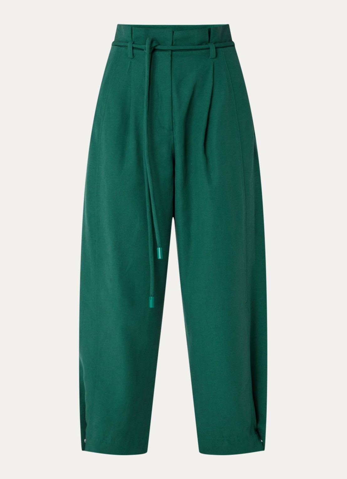Farm Rio High waist loose fit cropped pantalon  - voorkant 2 groen