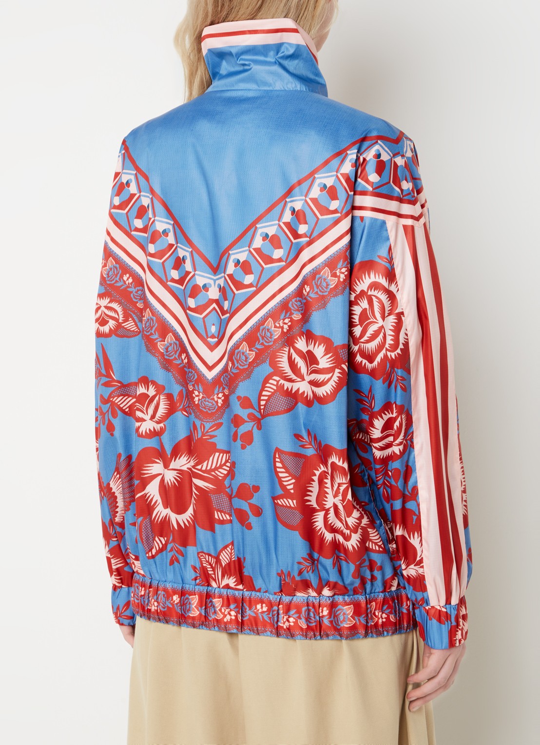 Farm Rio Lace Garden jack met steekzakken - achterkant 3 blauw