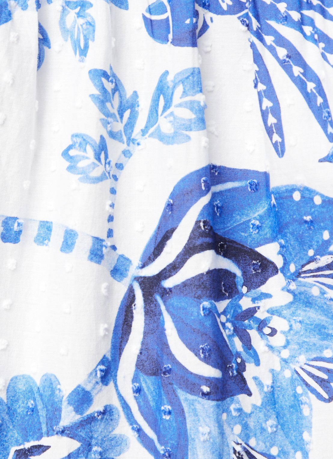 Farm Rio Maxi jurk met bloemenprint - detail 5 royalblauw