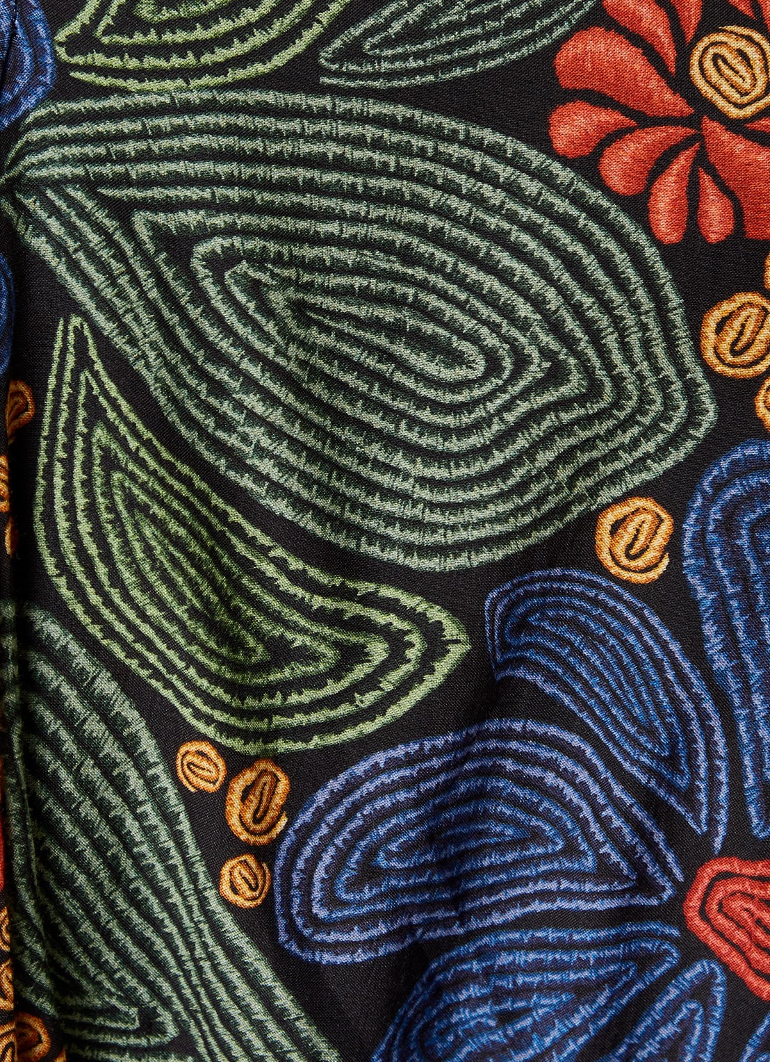 Farm Rio Mini blousejurk met bloemenprint en ceintuur - detail 5 rood