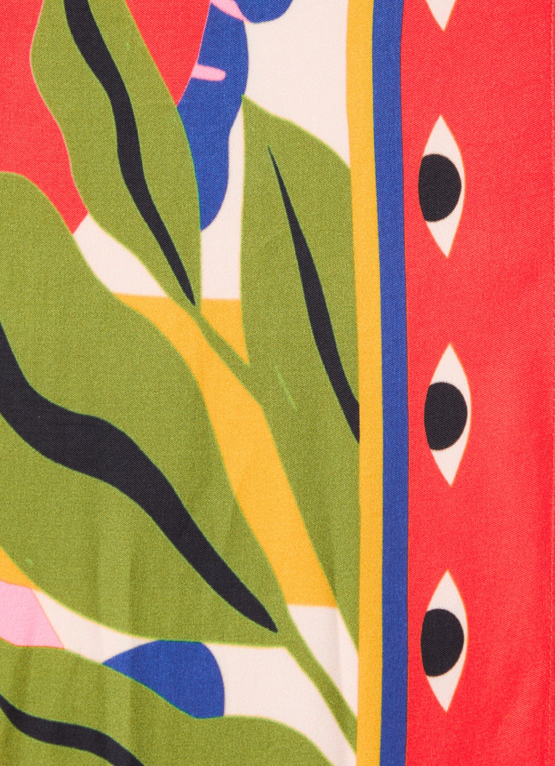 Farm Rio Mini blousejurk met print en borstzakken - detail 3 rood