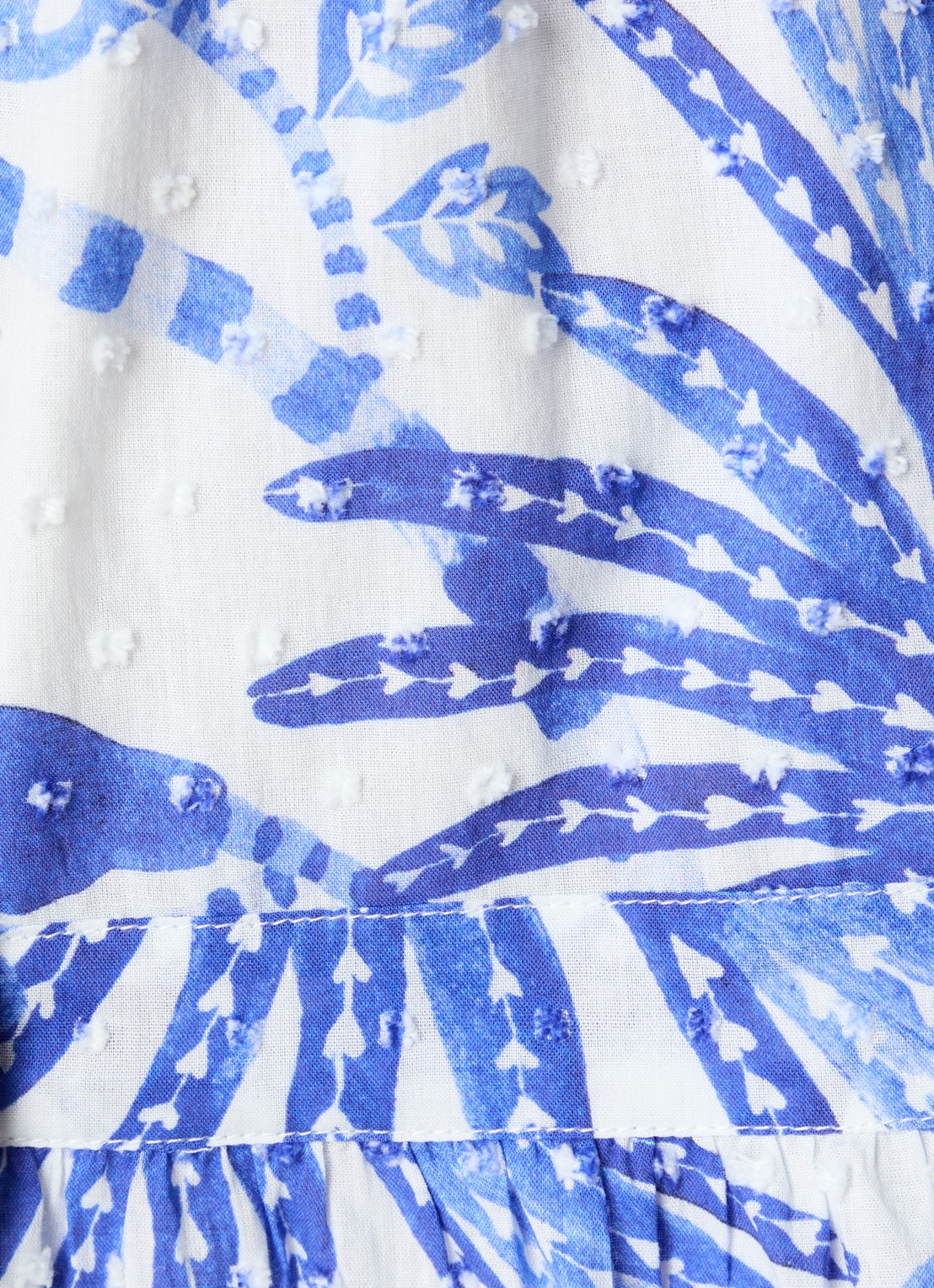 Farm Rio Mini jurk met bloemenprint - detail 3 blauw