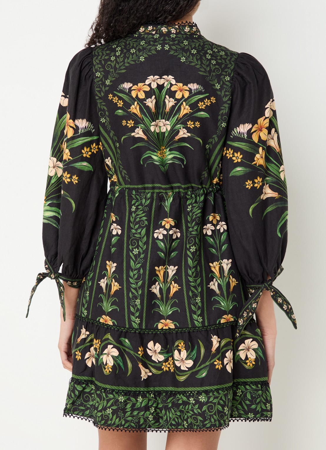 Farm Rio Mini tuniekjurk met bloemenprint - achterkant 5 zwart