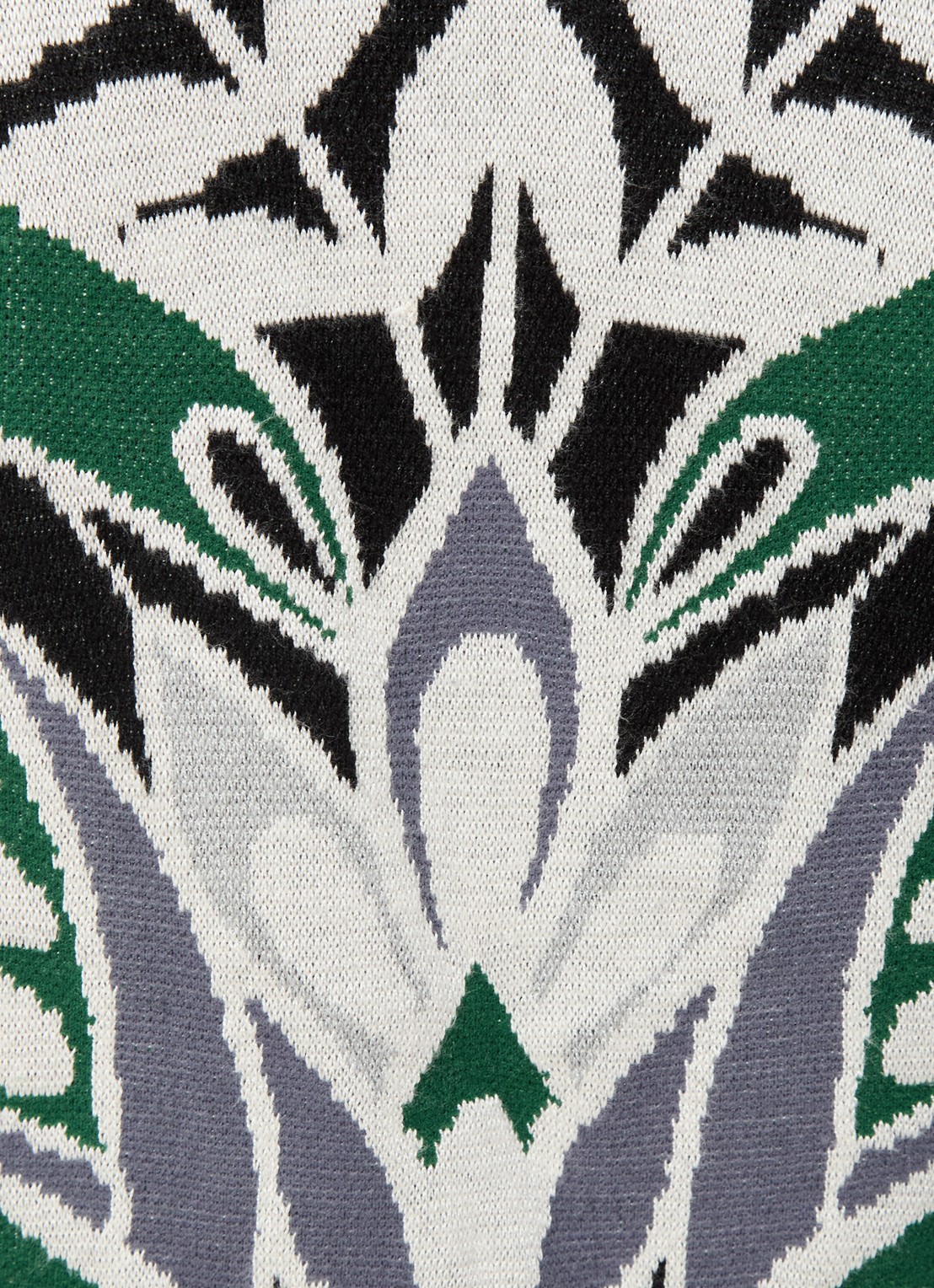 Farm Rio Nature fijngebreid vest met ingebreid patroon - detail 5 zwart