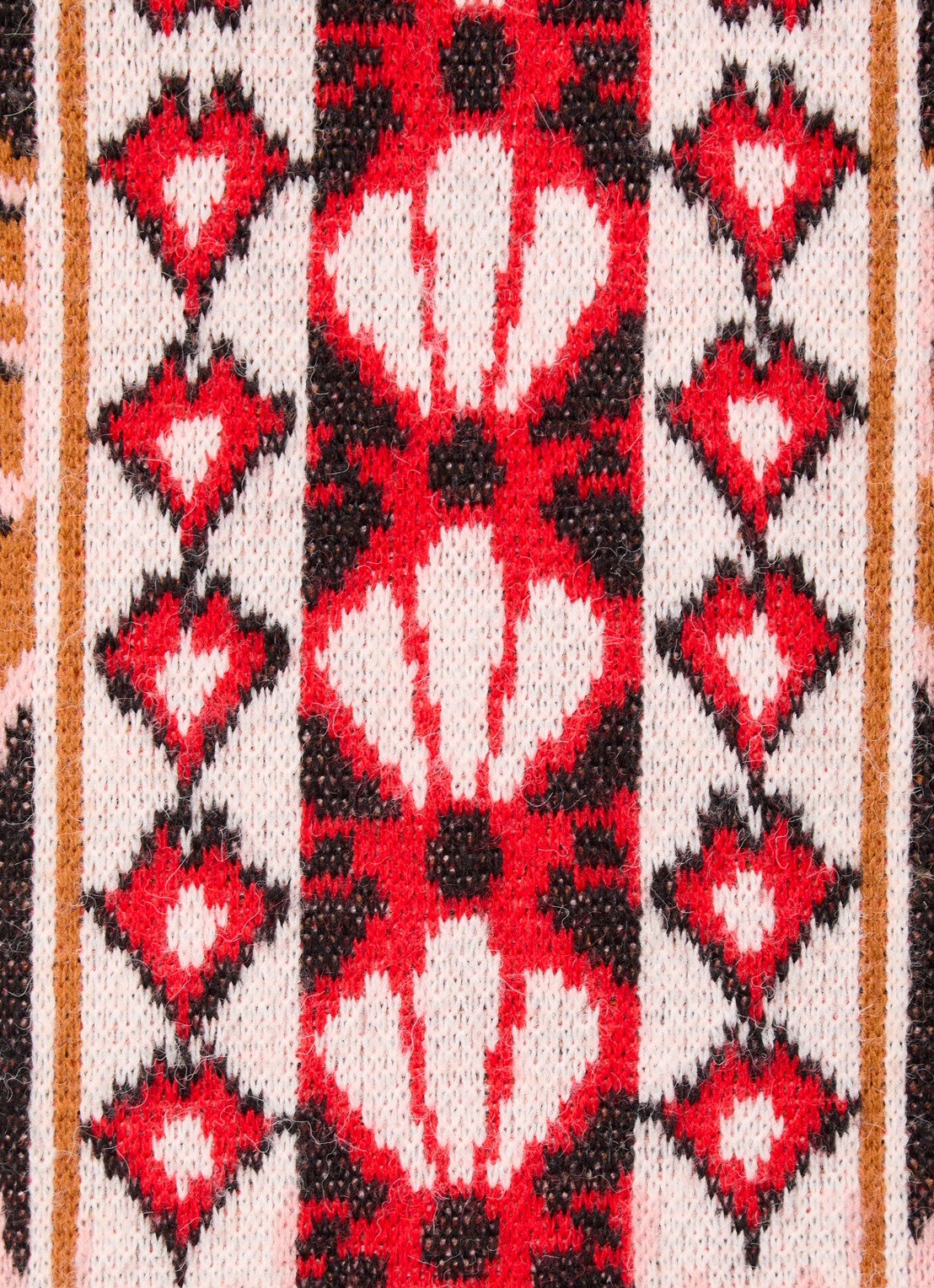 Farm Rio Pineapple grofgebreide mini trui-jurk in wolblend - detail 5 roze