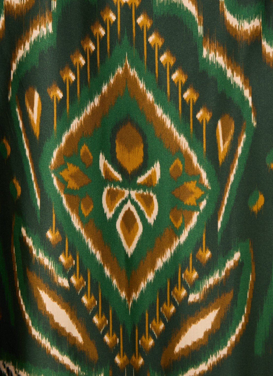 Farm Rio Pineapple midi wikkeljurk met print en asymmetrische zoom - detail 4 groen