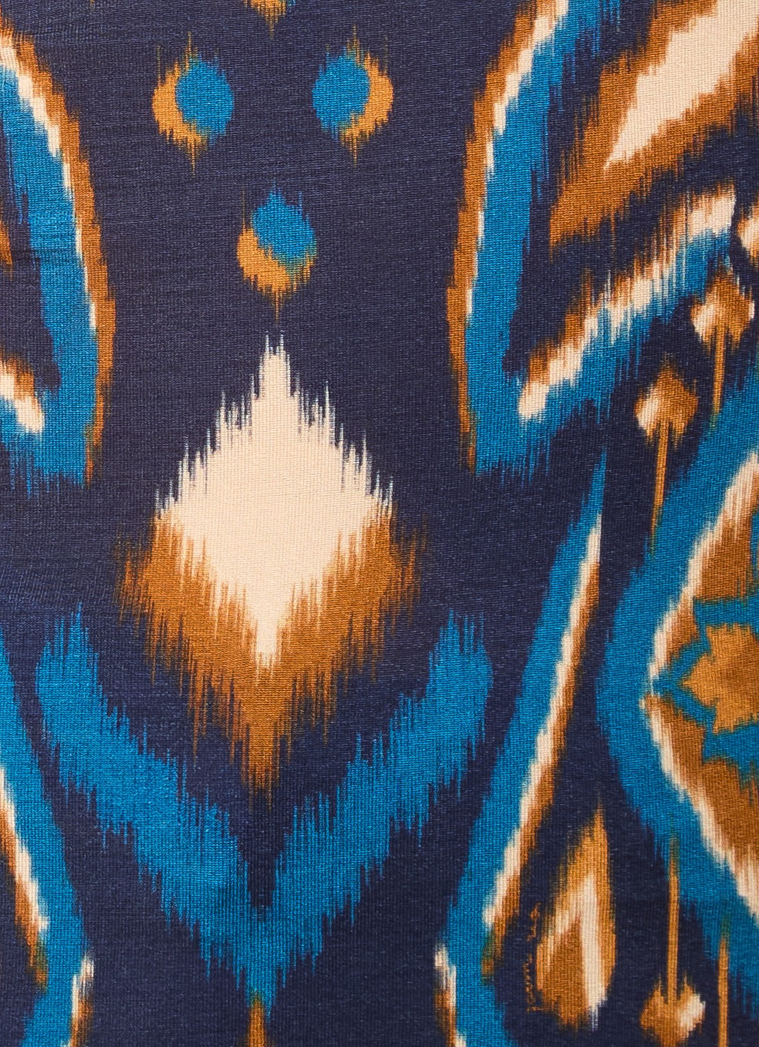 Farm Rio Pineapple top met print en opstaande kraag - detail 2 donkerblauw