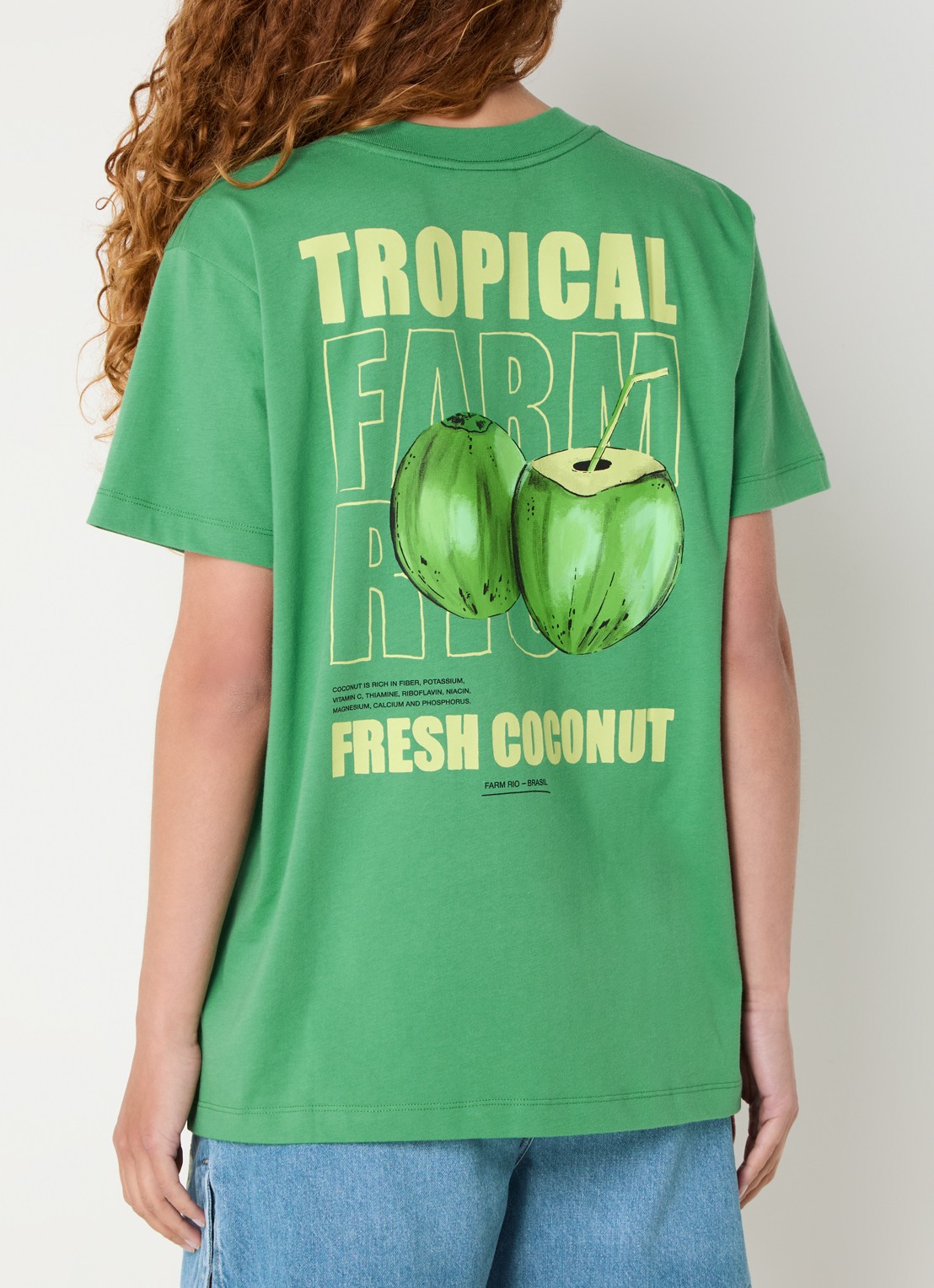 Farm Rio T-shirt met front- en backprint - detail 4 groen