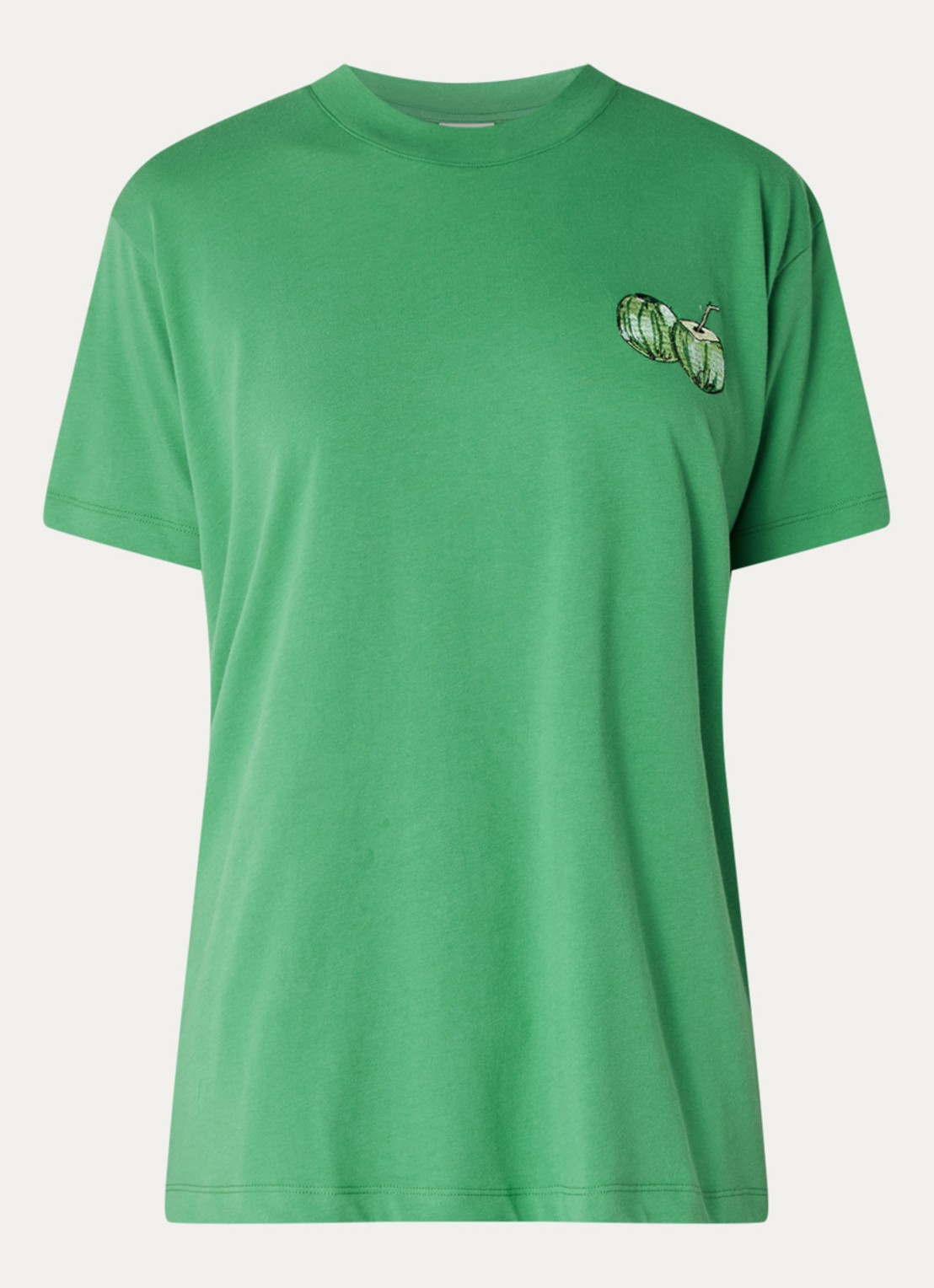 Farm Rio T-shirt met front- en backprint - voorkant 2 groen