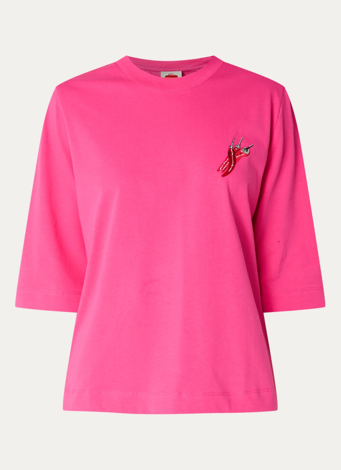 Farm Rio T-shirt met front- en backprint - voorkant 3 roze