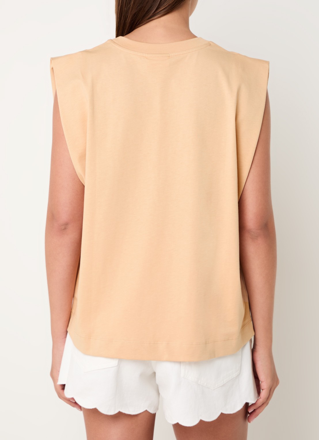 Farm Rio Top met print en stretch - achterkant 4 zand