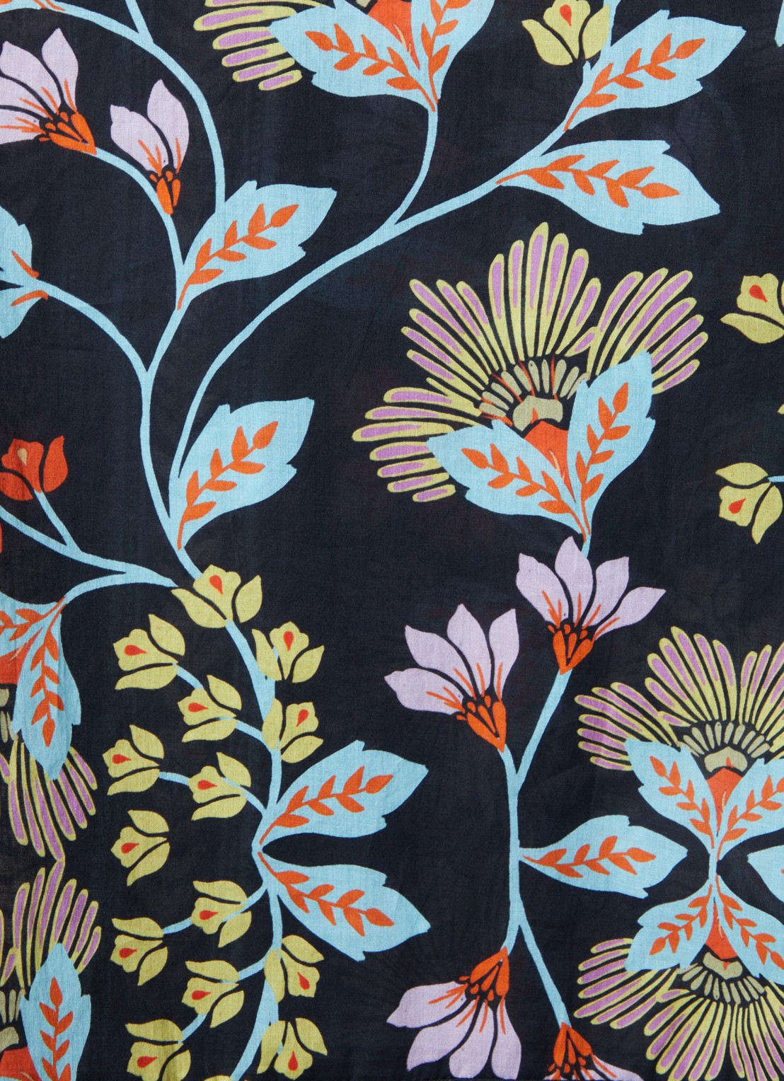 Farm Rio Wide fit jumpsuit met bloemenprint en steekzakken - detail 3 zwart