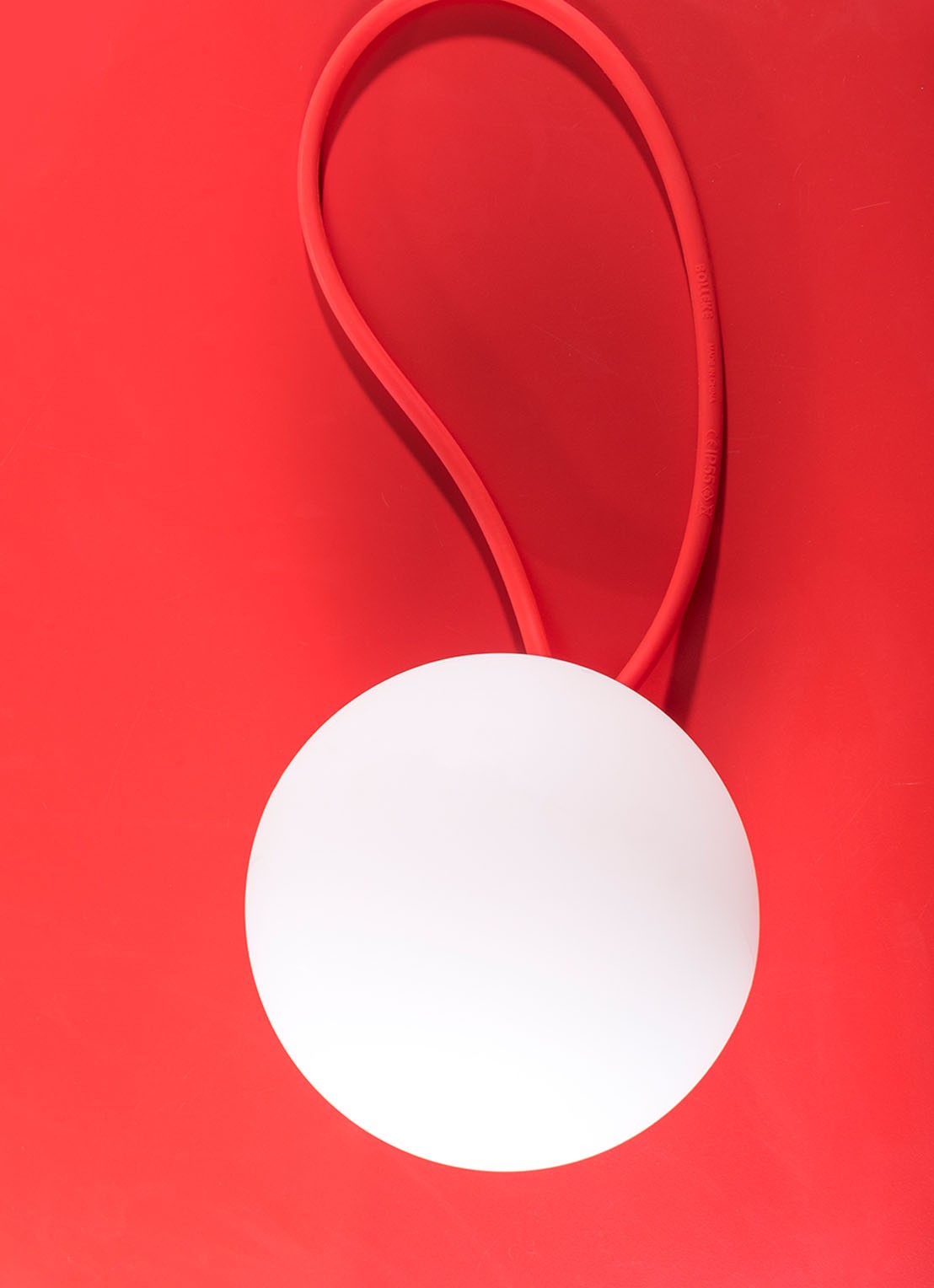 Fatboy Bolleke LED hanglamp Ø20 cm - detail rood